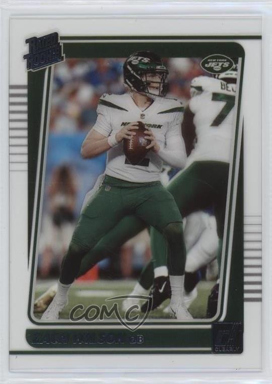 2021 Panini Clearly Donruss Rated Rookie Zach Wilson #52 Rookie RC 13bp