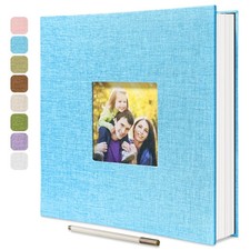 Large Photo Album Self Adhesive with Picture Display Window DIY Scrapbook for