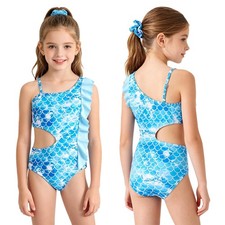 Girls One-piece Summer Bodysuit Tankini Bathing Suits Gift Swimwear Beachside