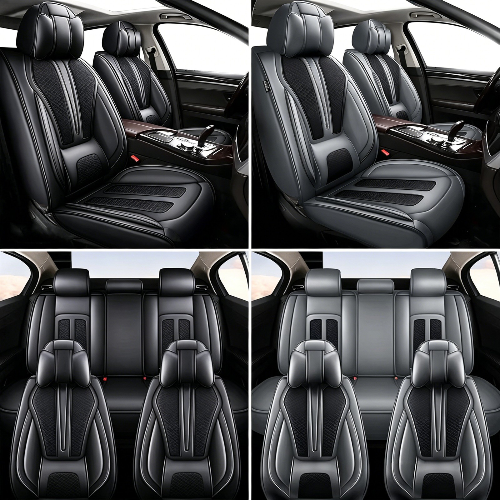 Car Seat Covers For Hyundai Santa Cruz 2022-2026 Waterproof Leather (2/5 Seats)