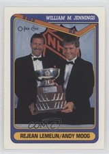 1990-91 O-Pee-Chee Reggie Lemelin Andy Moog #486 0qr0