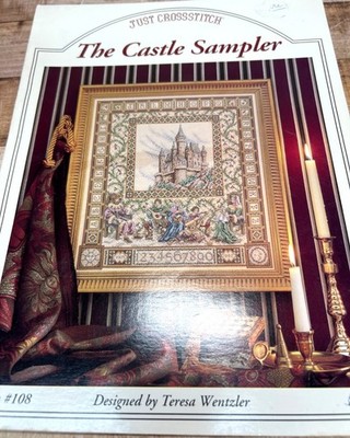 The Castle Sampler Vintage Cross Stitch Pattern By Teresa Wentzler
