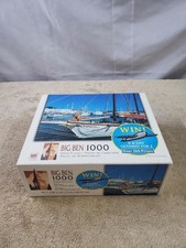 Big Ben 1000 Piece Jigsaw Puzzle SAILBOAT DOCKED 2003 USA SEALED NEW