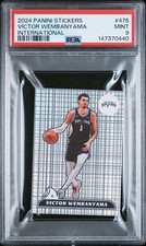 Extremly Rare 2024 PSA Victor Wembanyama International Silver Foil Sticker POP/1