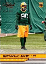 2017 Donruss Certified Cuts Montravius Adams /399 #186 Green Bay Packers