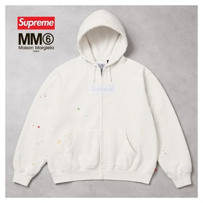 Supreme MM6 Maison Margiela White Box Logo Zip Up [Sizes S, XL