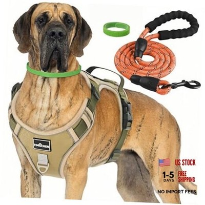 No Pull Dog Harness,Dog Walking Small(Neck:14.1''-18.1'',Chest:14.1''-19.6'') Brown