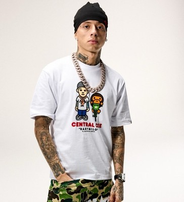 Bape X Syna By Central Cee BABY MILO White TEE SIZE M-2XL COMPLEX