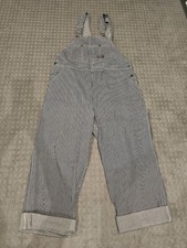 Vintage Osh Kosh Railroad Union Vestbak Apron Hickory Stripe USA Overalls 42