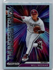 2021 Panini Prizm Draft Picks #T-WB Will Bednar Thunderstruck Silver Prizm