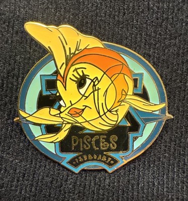 DISNEY WDW ZODIAC POM SERIES FEBRUARY 2001 PISCES CLEO PIN LE 5000