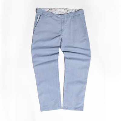 AS IS - BRAX Feel Good Men's Light Blue Chino Pants 34x28 Casual Trousers Modern