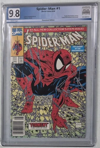 SPIDER-MAN #1 TODD MCFARLANE NOT CGC PGX GRADED 9.8 NEWSSTAND READ DESCRIPTION D