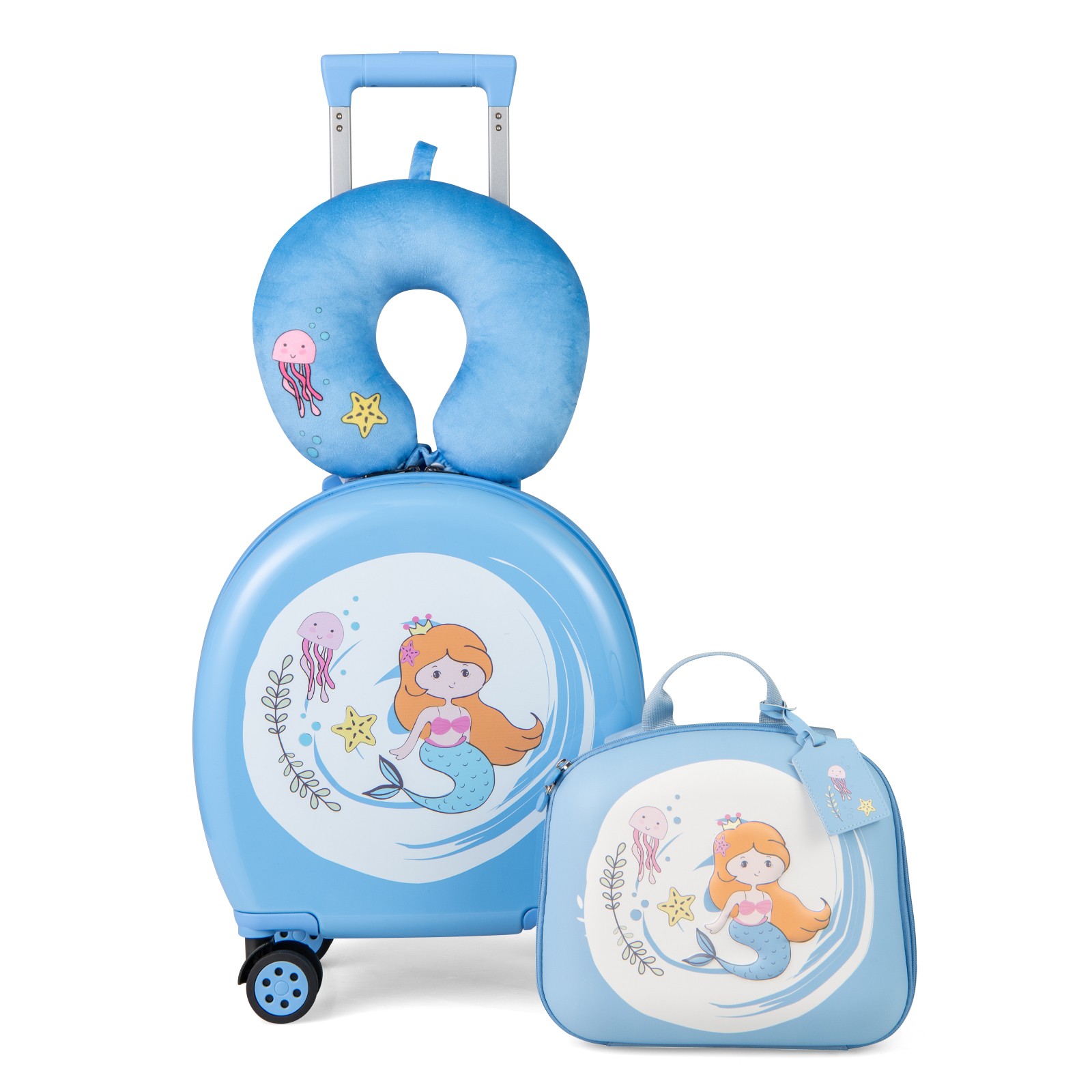 Set W/ 14" Carry-on Hardside Spinner Toddler Luggage