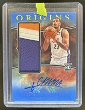 2023-24 Panini Origins Toumani Camara Rookie Auto RC Patch Blue #/49 Suns