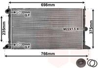 MotorküHler WasserküHler *** IR Plus *** VAN Wezel 58002188 FüR Sharan VW Ford 1