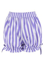 White  Purple Striped Bloomers Pantaloons Cosplay Pirate Goth Victorian Vampire
