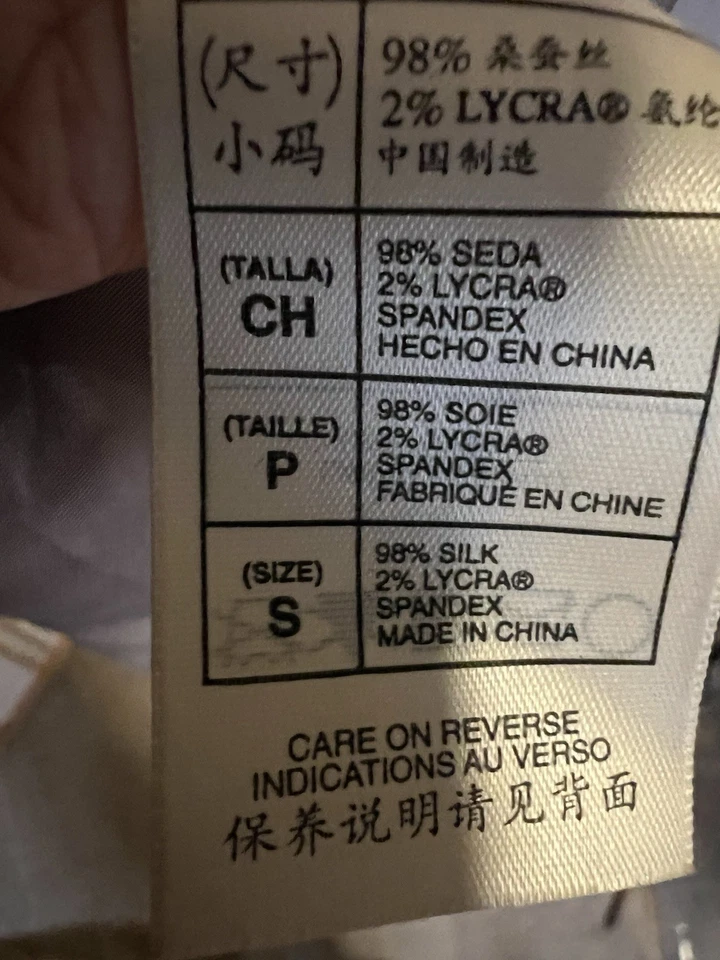 Vestido sin Mangas Vintage Max Studio Edición Especial Púrpura Gris Seda Pequeño Foto 3 de 4