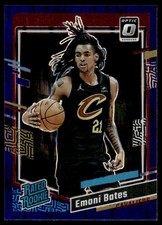 Emoni Bates 2023-24 Donruss Optic #241 Purple Shock RC Cavaliers Card
