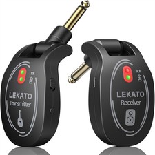 LEKATO Wireless Guitar System UHF Transmitter Receiver For Guitar Bass Keyboard