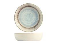 Tiefer Teller Aus Steingut Sky Cm20, Blau Und Hellbraun, H&H