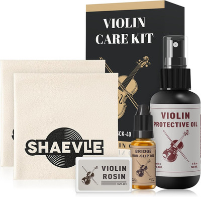 All in One Violin Care Kit for Violin & Viola - Complete String Instruments