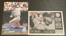 1999-2000 Upper Deck/Topps 2 Card Lot New York Yankees Scott Brosius