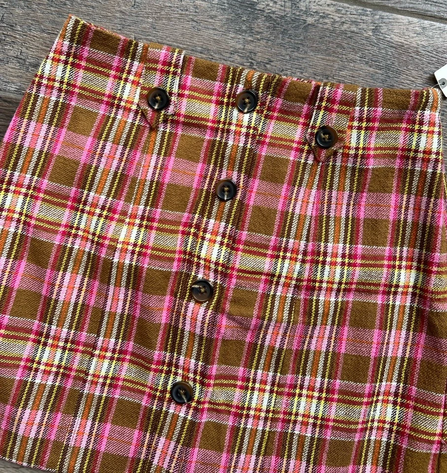 Falda a cuadros Anthropologie Maeve 6 nueva con etiquetas Foto 2 de 4