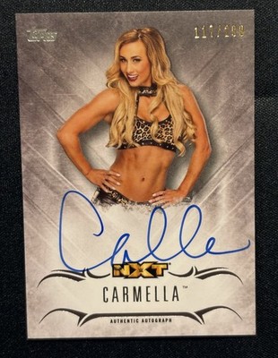 2016 Topps WWE Undisputed Autographs #UA-CA Carmella /299