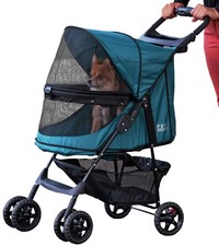 Pet Gear No-Zip Happy Trails Pet Stroller for Cats/Dogs, Zipperless Entry, Ea...