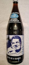 Dallas Cowboys Roger Staubach Sugar Free Dr. Pepper Commemorative Bottle - CLEAN