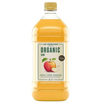 Eat Wholesome Roher Bio Apfelessig, 2L, mit der Essigmutter, Naturtrüb, 