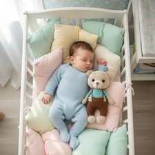 Knitted Teddy Bear Plush Soft Cotton Stuffed Toy, Perfect, Handmade
