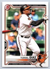 YUSNIEL DIAZ  ORIOLES  2021 BOWMAN PROSPECTS #BP-76