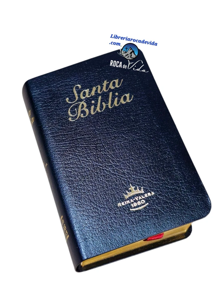 BIBLIA MINI BOLSILLO IMI PIEL NEGRO REINA VALERA 1960 CANTO DORADO - Image 2 of 4