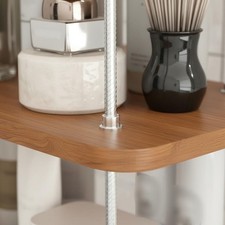 Countertop Storage Rack Sturdy Desk Shelf Organizer Easy to Assemble