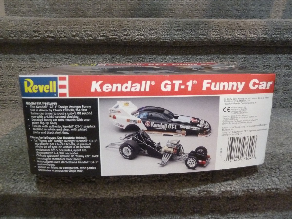 Revell 7604 Kendall Gt-1 Chuck Etchells Funny Car 1/24 Model Kit
