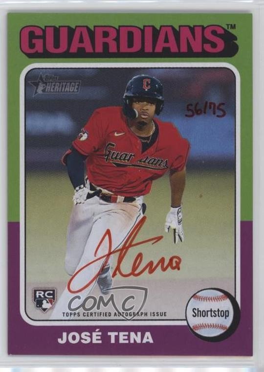 2024 Heritage Real One Special Edition Red Ink /75 Jose Tena José Rookie Auto RC