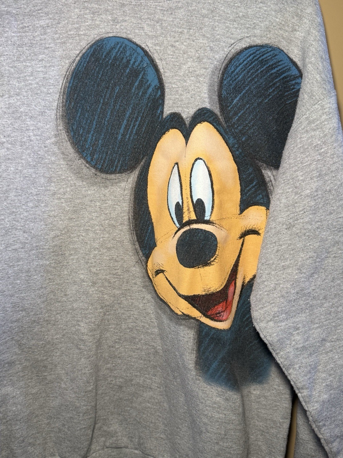 Disneyland Resorts Hanes Sweater Pull-Over Mickey Size Medium image 2
