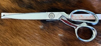 Vintage Gingher 10-1/2  Sewing Scissors, 5  Blade Length, Made In Italy Sharp