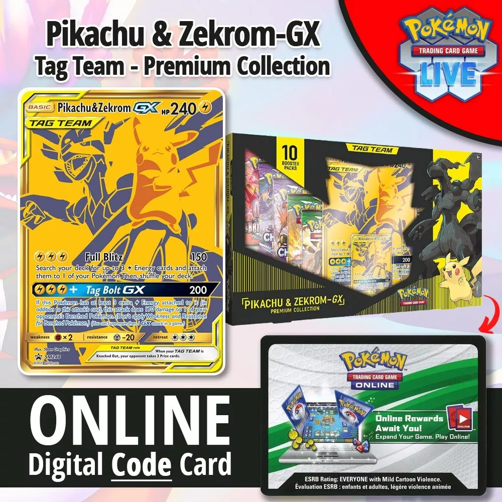 Pokemon Pikachu & Zekrom - GX Premium Collection