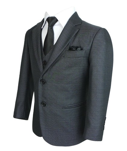 Kinder Jungen Anzug Tailored Fit für Hochzeit Kommunion Prom Jungenanzüge - Picture 14 of 49