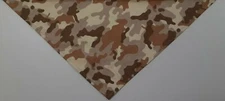 Dog Bandana, Tie On, Camouflage, Desert Storm, Brown, xS, S, M, L