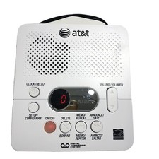 AT T 1740 Digital Answering Machine System 60 Minutes Recording Time/Date Stamp
