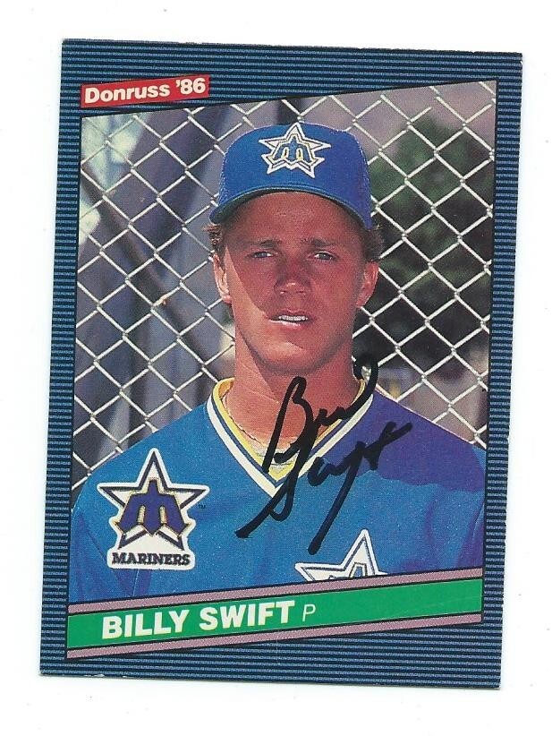 Oh! Calcutta! 1981年6月17日入場券 ヴィンテージ Billy Swift Hand Signed autograph on a 1986 Donruss card-Seattle