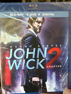 JOHN WICK CHAPTER 2 BLU-RAY DVD KEANU REEEVES 2017 Brand NEW FACTORY SEALED
