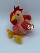 ty, strut rooster beanie baby, with tag, ex condition