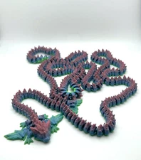 3D Printed Multi Color Giant Dragon 5'3" long!