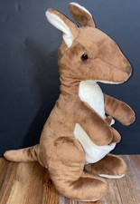 Unipak 2011 Kangaroo with Baby Joey in Pouch 17 Inch Plush Stuffed Animal Toy