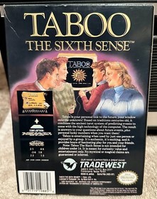 Taboo - The Sixth Sense (Nintendo NES) Box, Manual, Extras, Bag, & Foam (Occult)